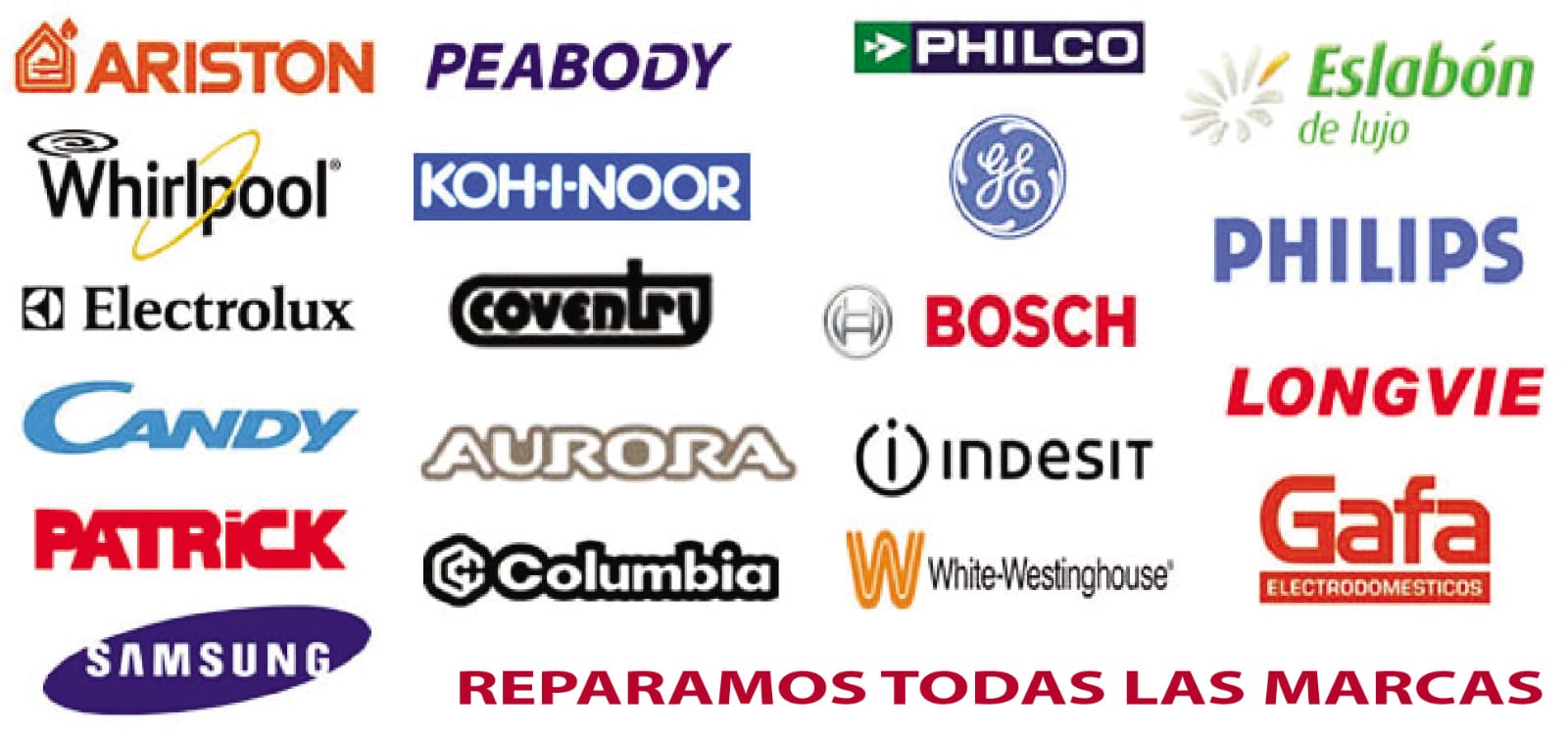 Marcas que reparamos